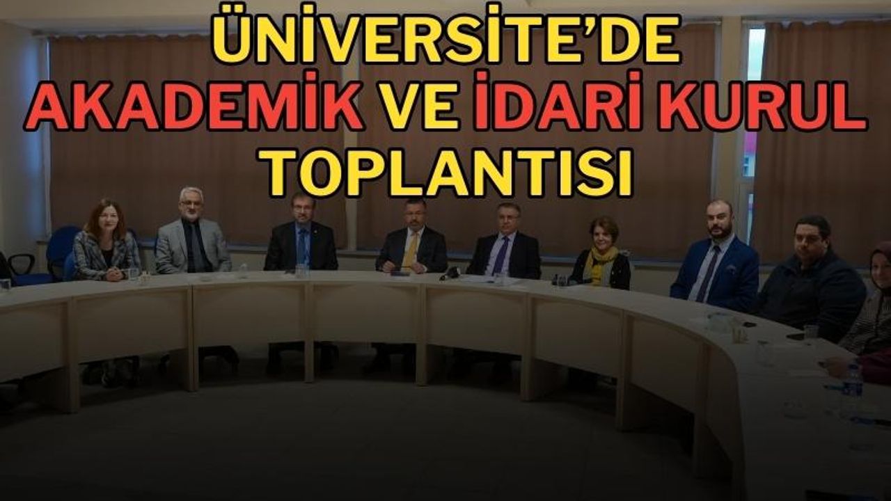 Karabük Üniversitesi’nde Güz Dönemi Toplantısı