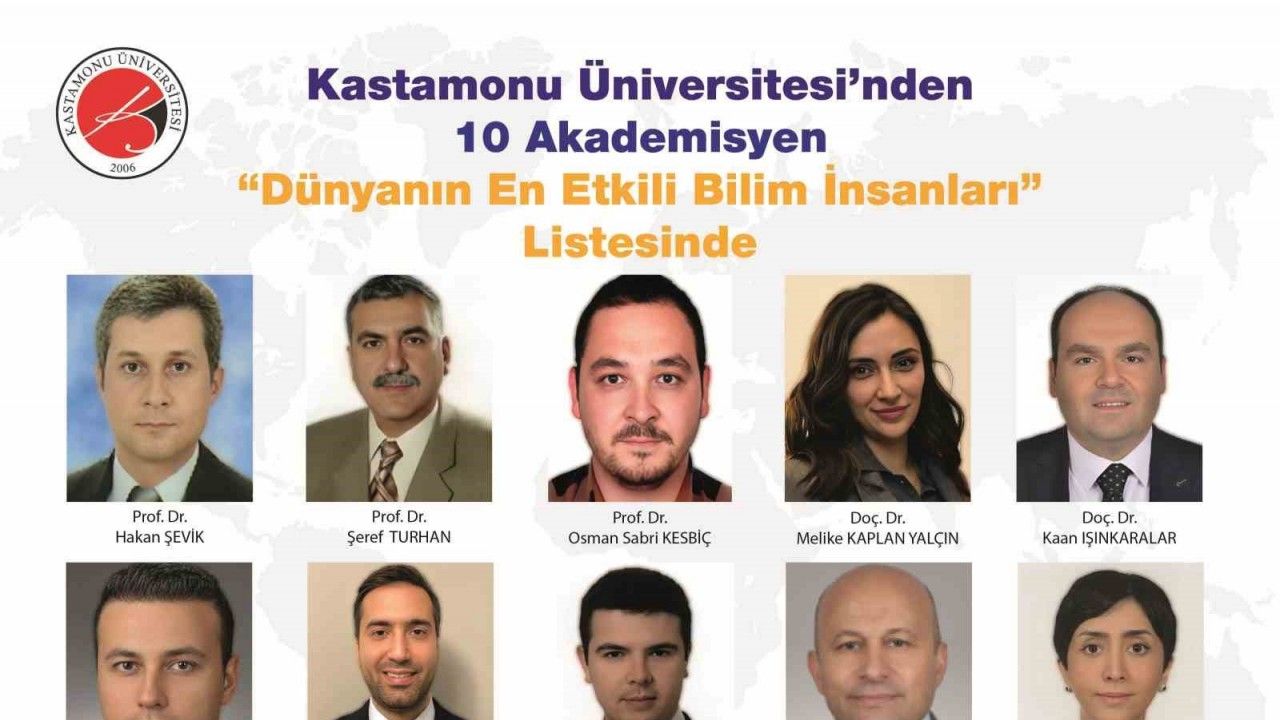 Stanford Listesinde Kastamonu Üniversitesi’nden 10 İsim