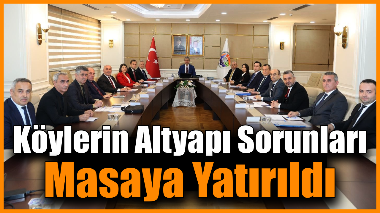 Karabük'te 2025 yılı KÖYDES çalışmaları ele alındı