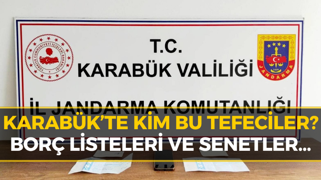 Karabük’te Tefecilere Baskın: Kirli Senetler Ele Geçirildi!