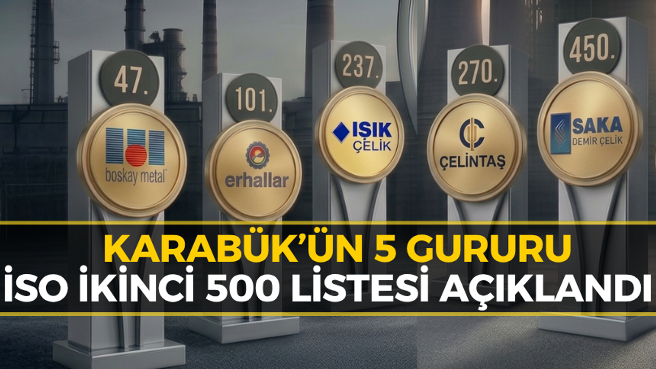 Karabük'ten 5 Dev Firma Türkiye'nin En Büyükleri Arasında!