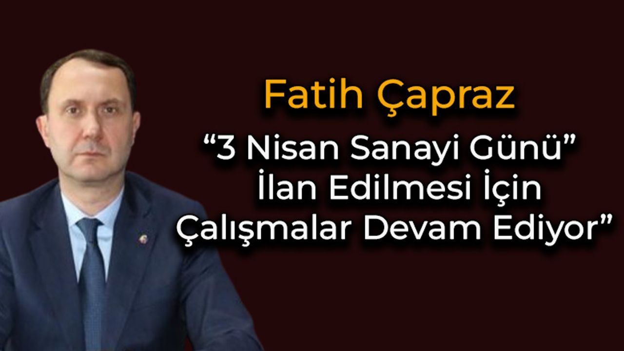 TSO Başkanı Fatih Çapraz Çalışmaları Değerlendirdi