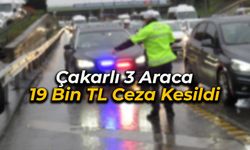 Karabük'te 3 Araca 19 Bin TL Çakar Cezası