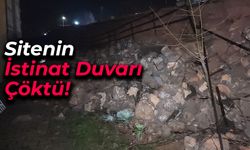 Safranbolu'da Bir Sitenin İstinat Duvarı Çöktü!