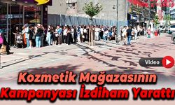 Karabük'te Kozmetik İndirimi İzdiham Yarattı