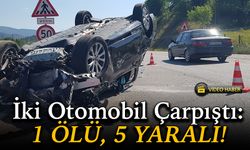 Karabük'te İki Otomobil Çarpıştı: 1 Ölü, 5 Yaralı
