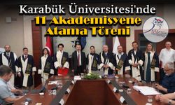 KBÜ'de 11 Akademisyene Atama Belgeleri Takdim Edildi