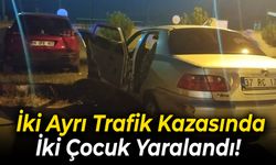 Karabük'te İki Ayrı Trafik Kazasında 2 Çocuk Yaralandı