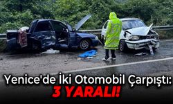 Yenice'de İki Otomobil Çarpıştı: 3 Yaralı