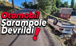 Safranbolu'da Otomobil Şarampole Devrildi: 2 Yaralı