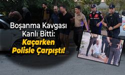 Eşini Vurdu, Kaçarken Polis Aracına Çarptı