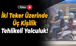 Karabük'te 2 Çocukla Tehlikeli Motosiklet Yolculuğu Kamerada