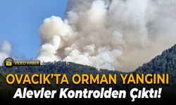 Ovacık’ta Orman Yangını: Alevler Hızla Yayılıyor!