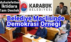 Belediye Meclisinde Karabük İçin Demokrasi Örneği