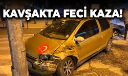 Kavşakta Feci Kaza: 4 Kişi Hastaneye Kaldırıldı!