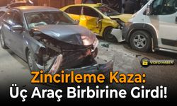 Zincirleme Kaza: Üç Araç Birbirine Girdi!