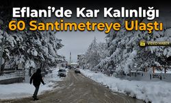 Eflani Beyaza Büründü: Kar Kalınlığı 60 Santimetreye Ulaştı