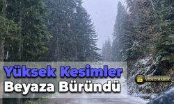 Karabük'ün Yüksekleri Beyaza Büründü