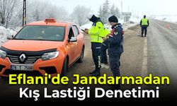 Eflani'de Jandarmadan Kış Lastiği Denetimi