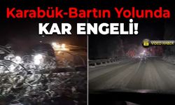 Karabük-Bartın Karayolu Kar ve Devrilen Ağaçlar Nedeniyle Ulaşıma Kapandı!