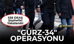 "Gürz-34" Operasyonu: 57 İlde 536 DEAŞ Şüphelisi Yakalandı!