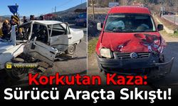 Safranbolu'da Trafik Kazası: Otomobil Sürücüsü Yaralandı!