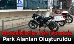 Karabük'te Motosikletler İçin Özel Park Alanları Oluşturuldu