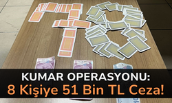 Karabük'te Kumar Operasyonu: 8 Kişiye 51 Bin 400 TL Ceza!