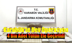 Karabük'te Dev Operasyon: Tütün Ele Geçirildi