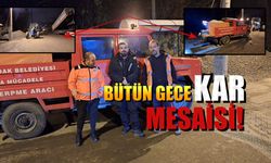 Belediye Ekipleri, Karla Mücadelede Gece Nöbetinde Olacak