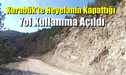 Heyelanda Kapanan Köy Yolu Ulaşıma Açıldı