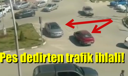 Pes dedirten trafik ihlali kamerada