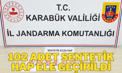 Karabük’te 102 adet sentetik hap ele geçirildi