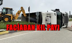 Karabük Kastamonu yolunda Tır devrildi