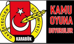 Karabük Gazeteciler Cemiyeti'nden Kamuoyu  Açıklaması