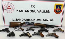 Kastamonu’da 10 adet silah ele geçirildi: 1 gözaltı