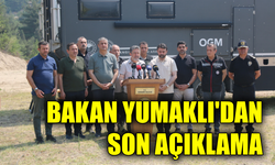 Bakan Yumakl yangınlarla mücadeleyi değerlendirdi