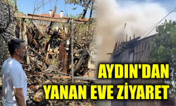 Başkan Aydın'dan yangın mağduru aileye ziyaret