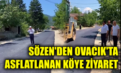 Ovacık Kışla Pazarı Köyü'nde asfalt çalışmaları tamamlandı