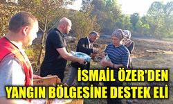 Özer, yangınla mücadele ekiplerini yalnız bırakmadı