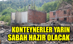 Yangından etkilenen köyde yeniden yaşam alanları kuruluyor