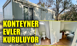 Yangın mağdurlarına konteyner evler hazırlanmaya başladı
