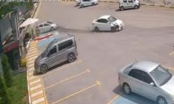 Bolu Dağı’nda otomobil, işletme otoparkına daldı