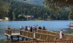 Bolu’nun Gözde Tabiat Parkı Gölcük Dolu Dolu