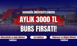 Karabük Üniversitesi’nden 3 Bin TL Burs Desteği