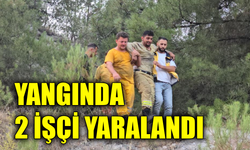 Yangın bölgesinde yaralanan 2 işçi hastaneye kaldırıldı