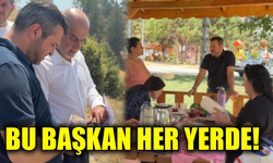 Başkan Çetinkaya parkları gezdi, vatandaşlarla sohbet etti