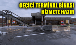 Karabük'te geçici terminal hizmete girdi