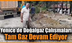 Yenice’de doğalgaz çalışmaları hız kesmeden devam ediyor