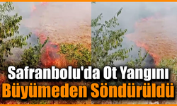 Karabük’te ot yangını büyümeden söndürüldü